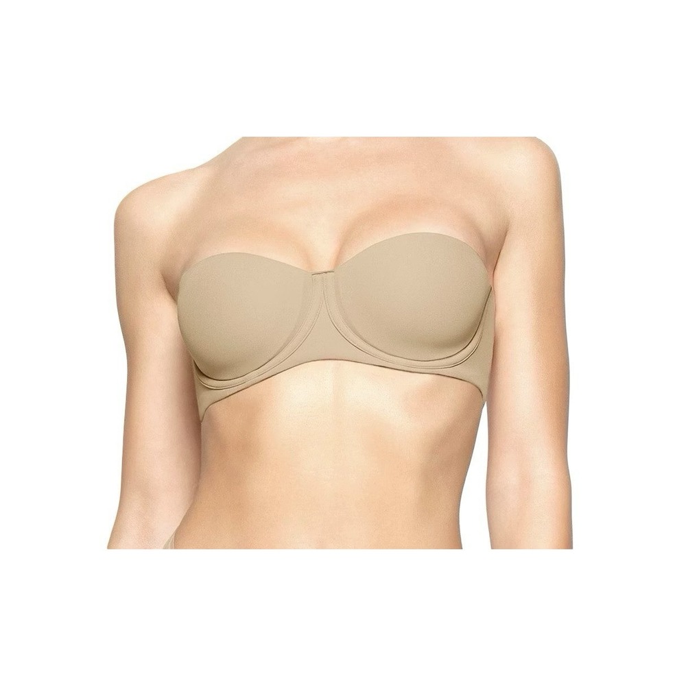 Skims Smoothing Intimates Unlined Strapless Bra - Clay - NWT - 32DD